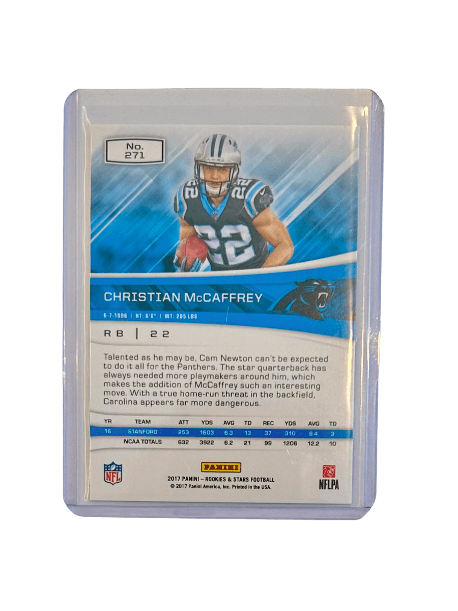 Christian McCaffrey 2017 Panini Rookies & Stars Football Rookie Base 271 - GDizzle Collectibles