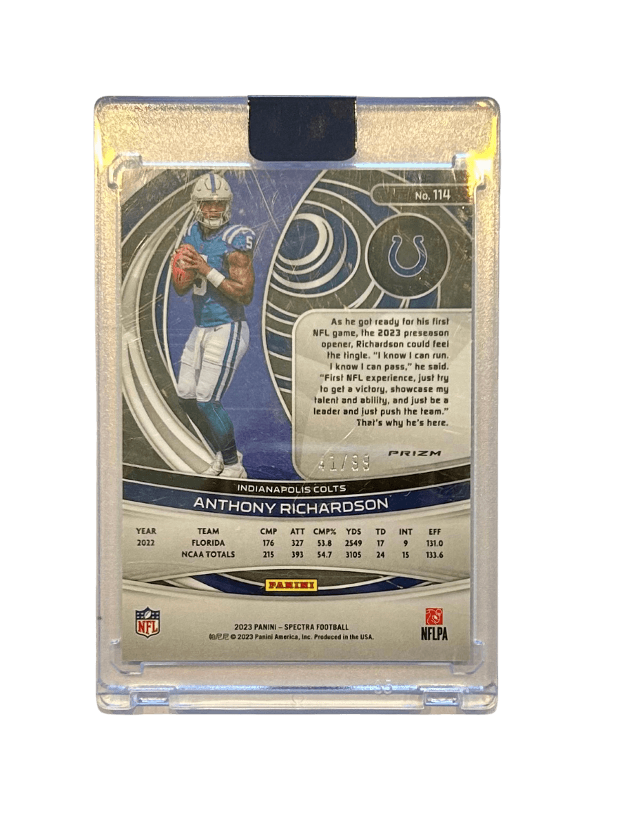 Anthony Richardson 2023 Panini Spectra Football Rookie Parallel Celestial 41/99 114 - GDizzle Collectibles