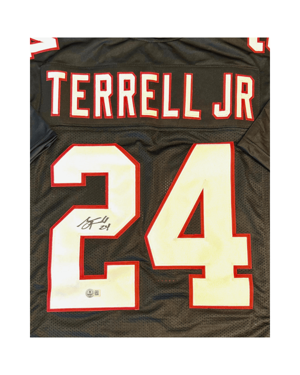 G-Dizzle Collectibles - A. J. Terrell Autographed Jersey Atlanta Falcons Football NFL Beckett Witnessed BN48643