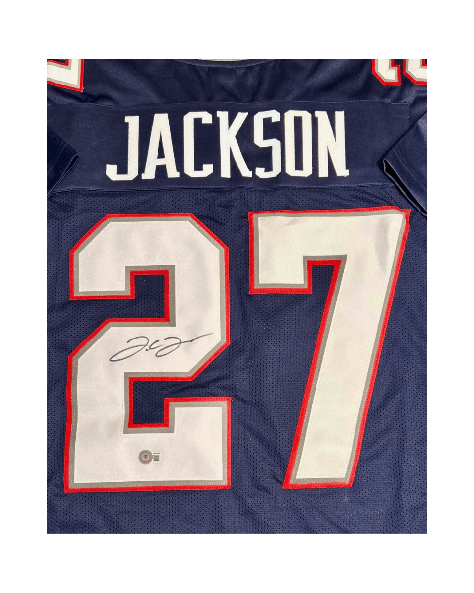 G-Dizzle Collectibles - J. C. Jackson Autographed Jersey New England Patriots Football NFL Beckett Witnessed W054608