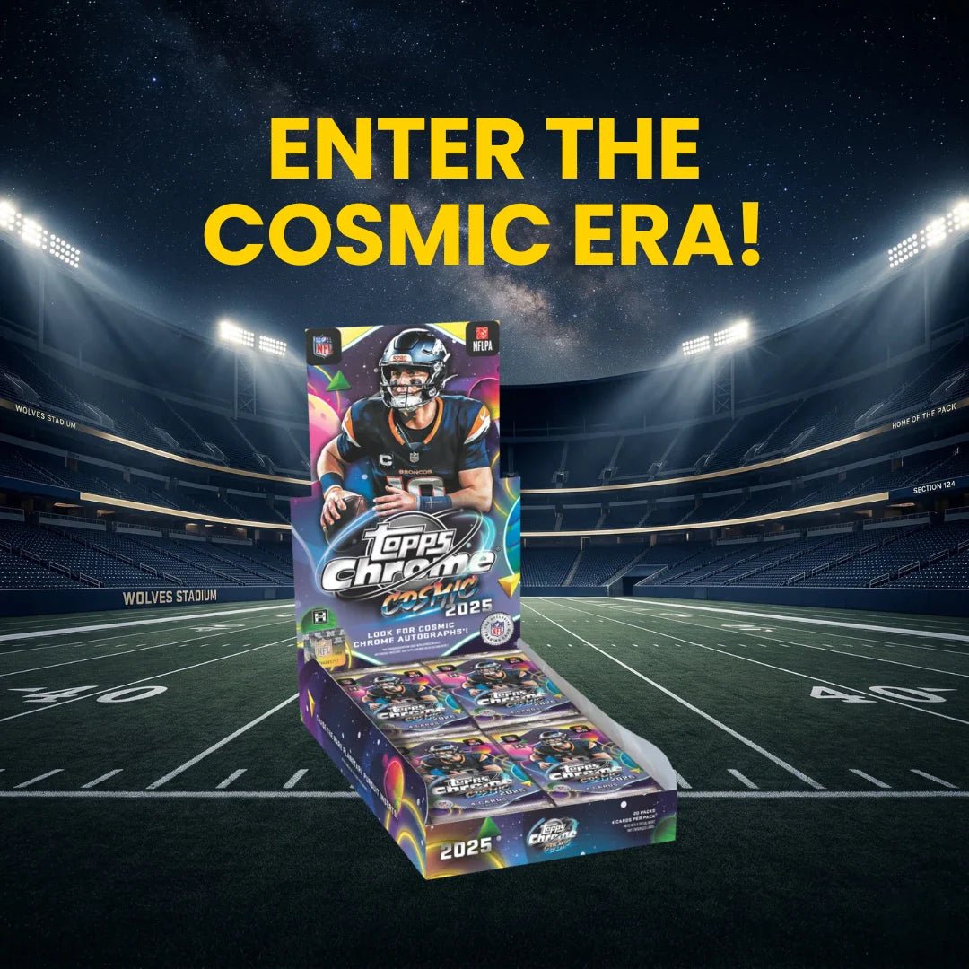 2025 Topps Cosmic Chrome NFL Football Hobby Box – pre-order at G-Dizzle Collectibles