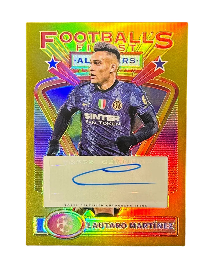 Lautaro Martinez 2021-22 Topps Finest Soccer 1993 Football's Finest All-Stars Autograph 1/15 #ASA-LA
