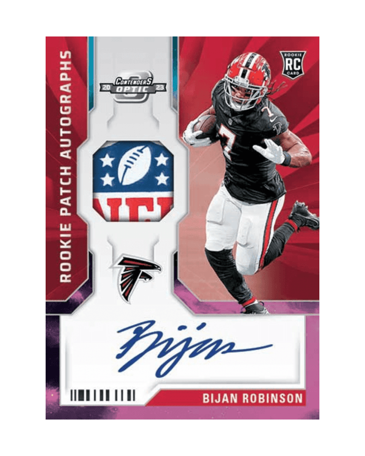 2023 Panini Contenders Optic Football Rookie Patch Autographs Bijan Robinson