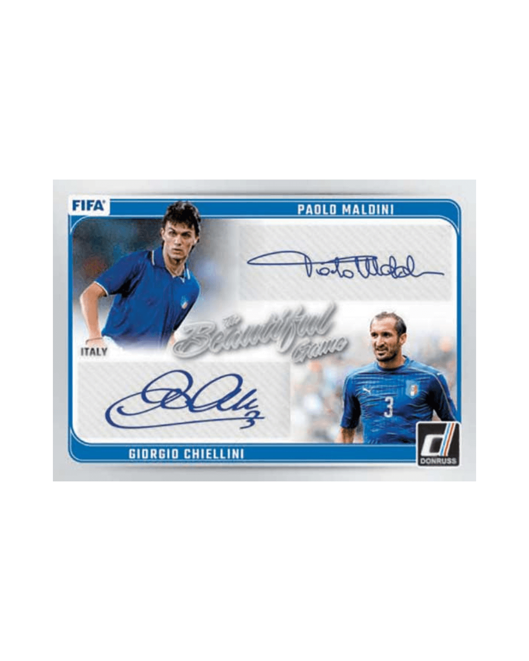 G-Dizzle Collectibles - 2024-25 Panini Donruss Soccer Hobby Blaster The Beautiful Game Dual Autographs Maldini Chiellini