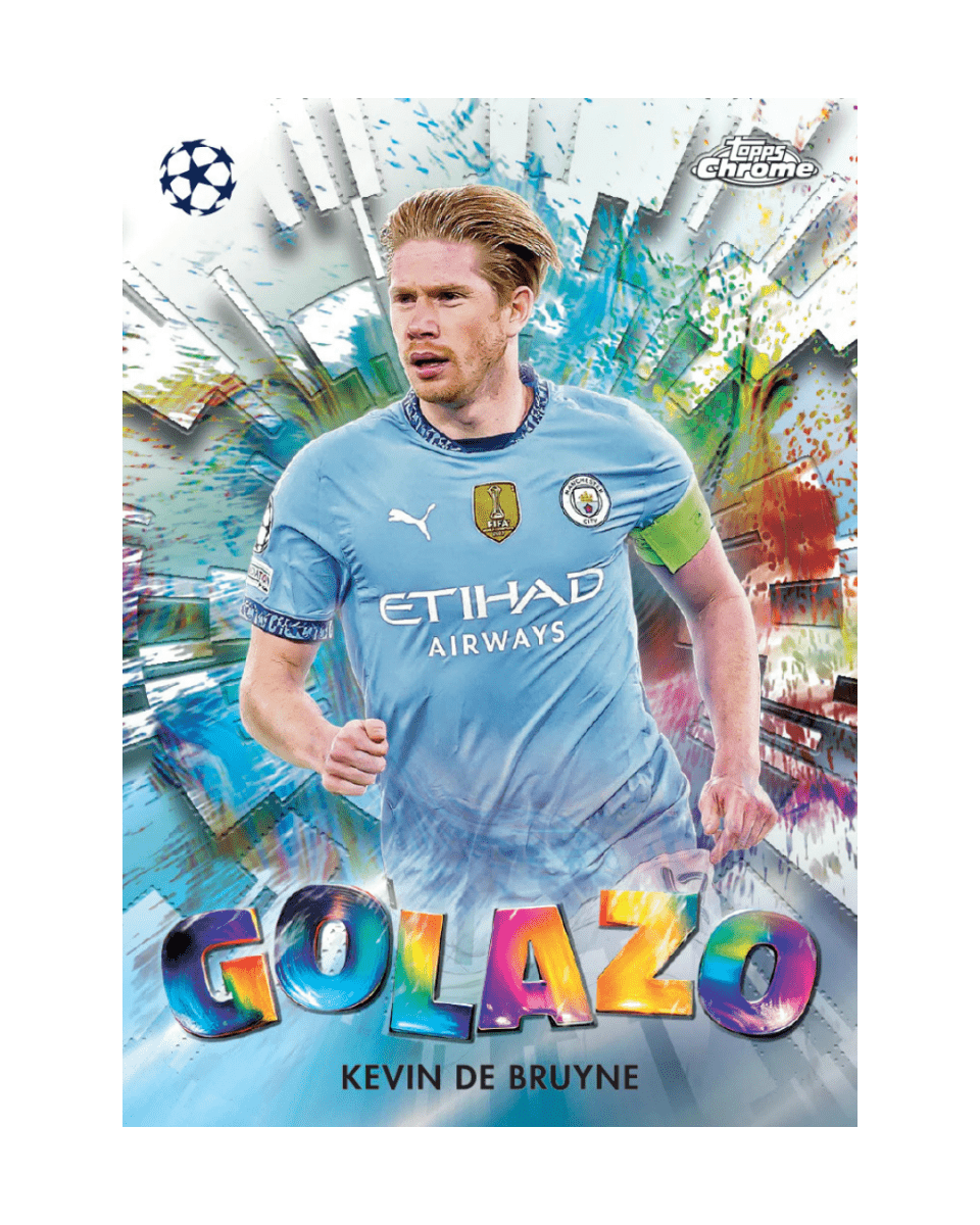 G-Dizzle Collectibles - 2024-25 Topps Chrome UEFA Club Competitions Hobby Box Golazo DeBruyne