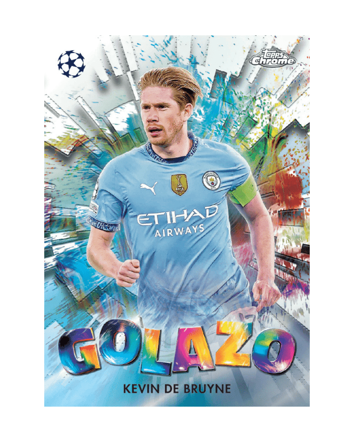 G-Dizzle Collectibles - 2024-25 Topps Chrome UEFA Club Competitions Hobby Box Golazo DeBruyne