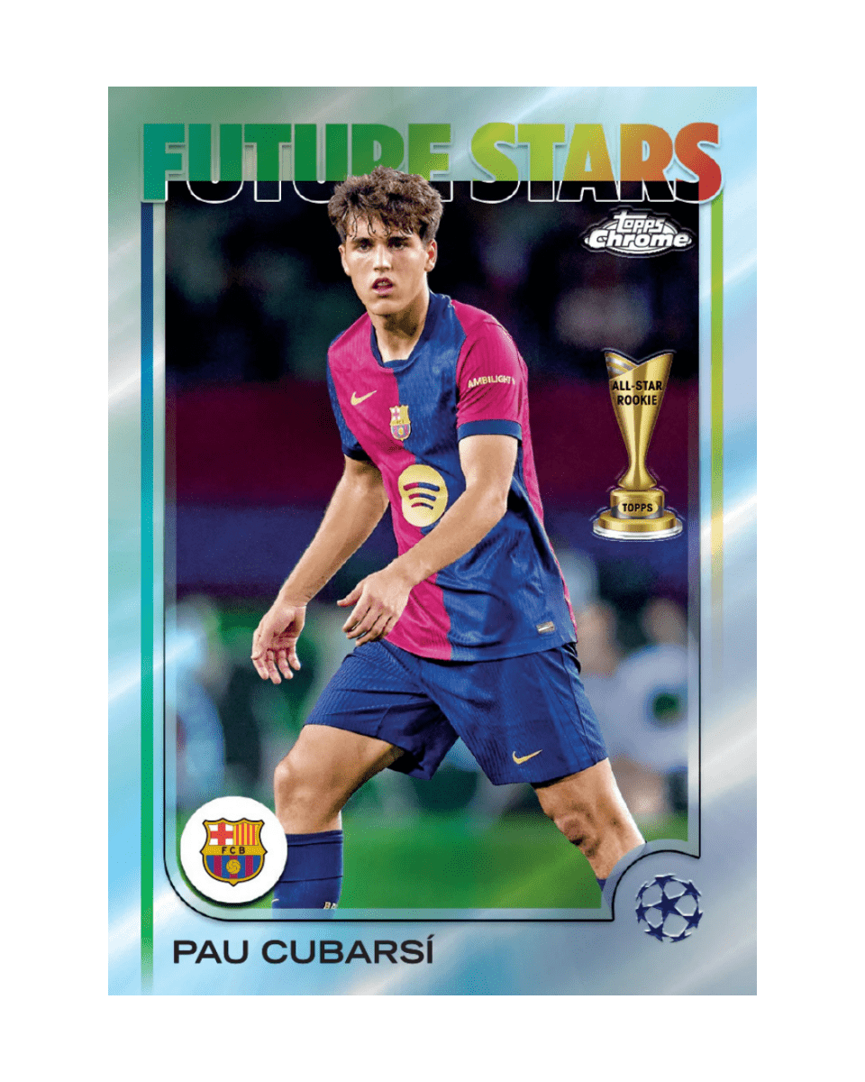 2024-25 Topps Chrome UEFA Club Competitions Hobby Box Future Stars Cubarsi - GDizzle Collectibles