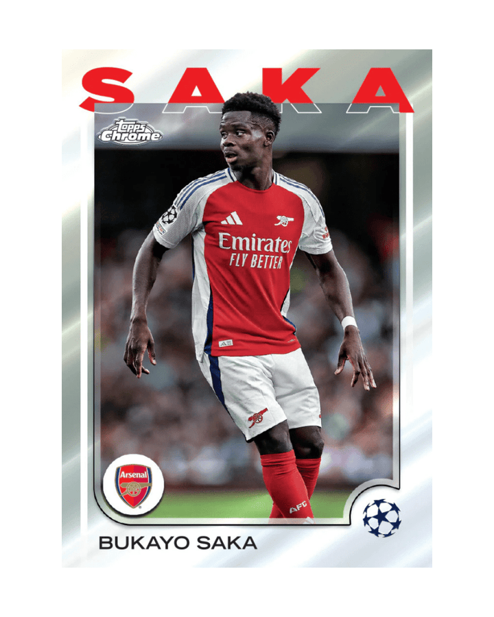G-Dizzle Collectibles - 2024-25 Topps Chrome UEFA Club Competitions Hobby Box Saka