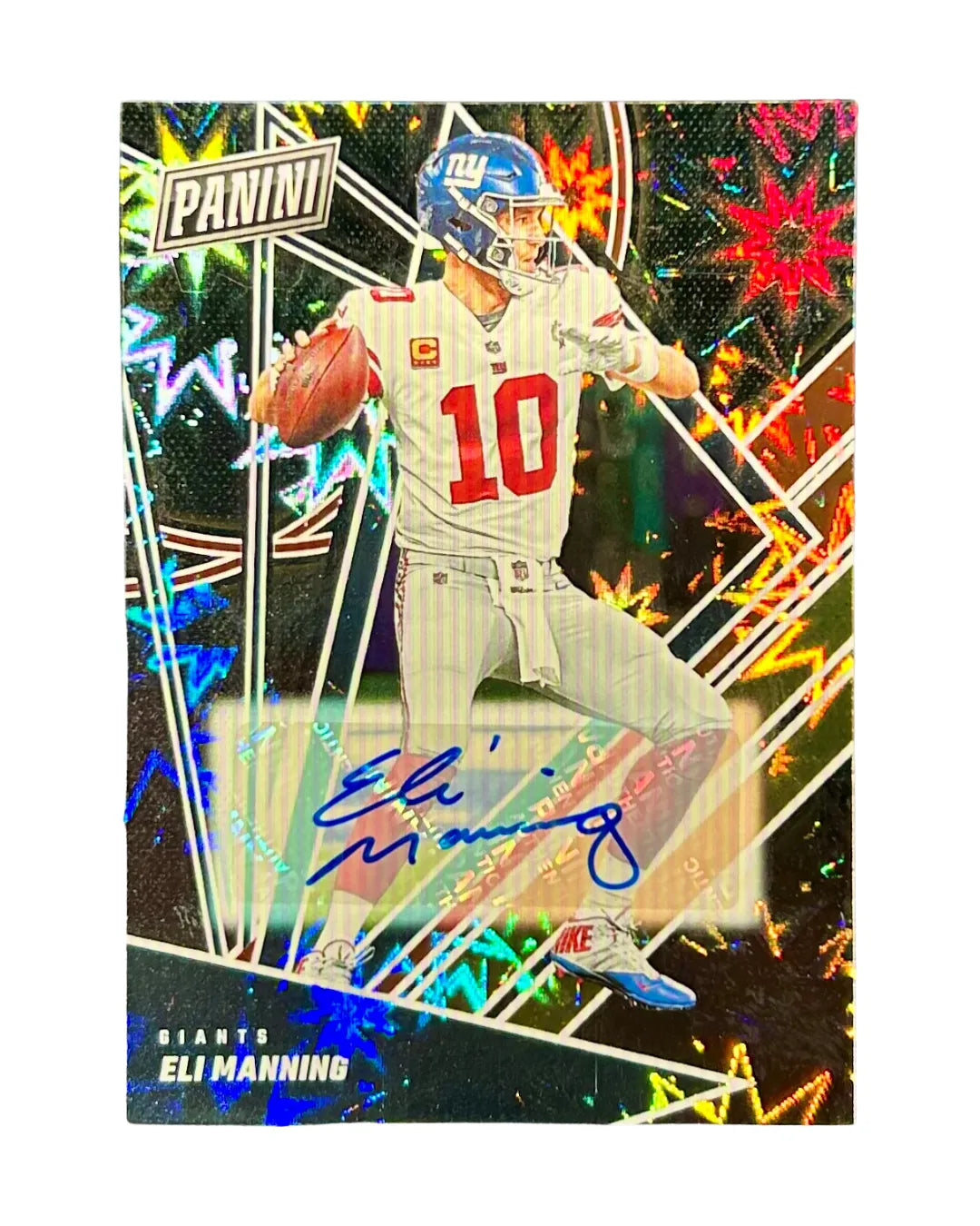 Eli Manning 2024 Panini Football Explosive Kaboom Autograph 4/5
