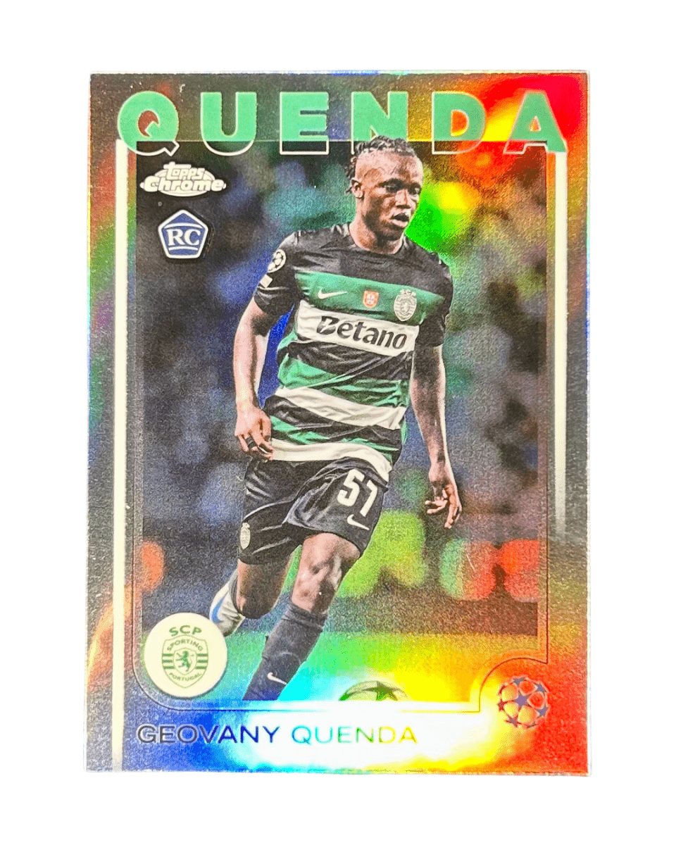 Geovany Quenda 2024 Topps Chrome UCC Soccer Rookie Refractor #108