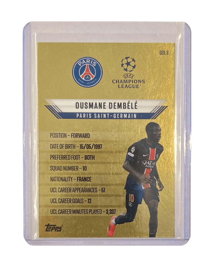 Ousmane Dembélé 2024 Topps Match Attax Soccer Gold Edge Edition GOL8 - GDizzle Collectibles