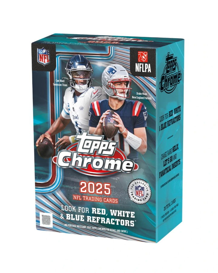 2025-topps-chrome-football-blaster-value-box