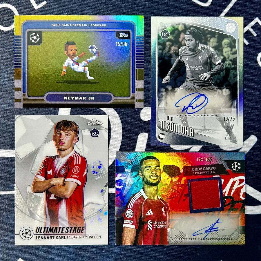 Assorted Topps Chrome UEFA Club Competitions soccer cards, Champions League stars