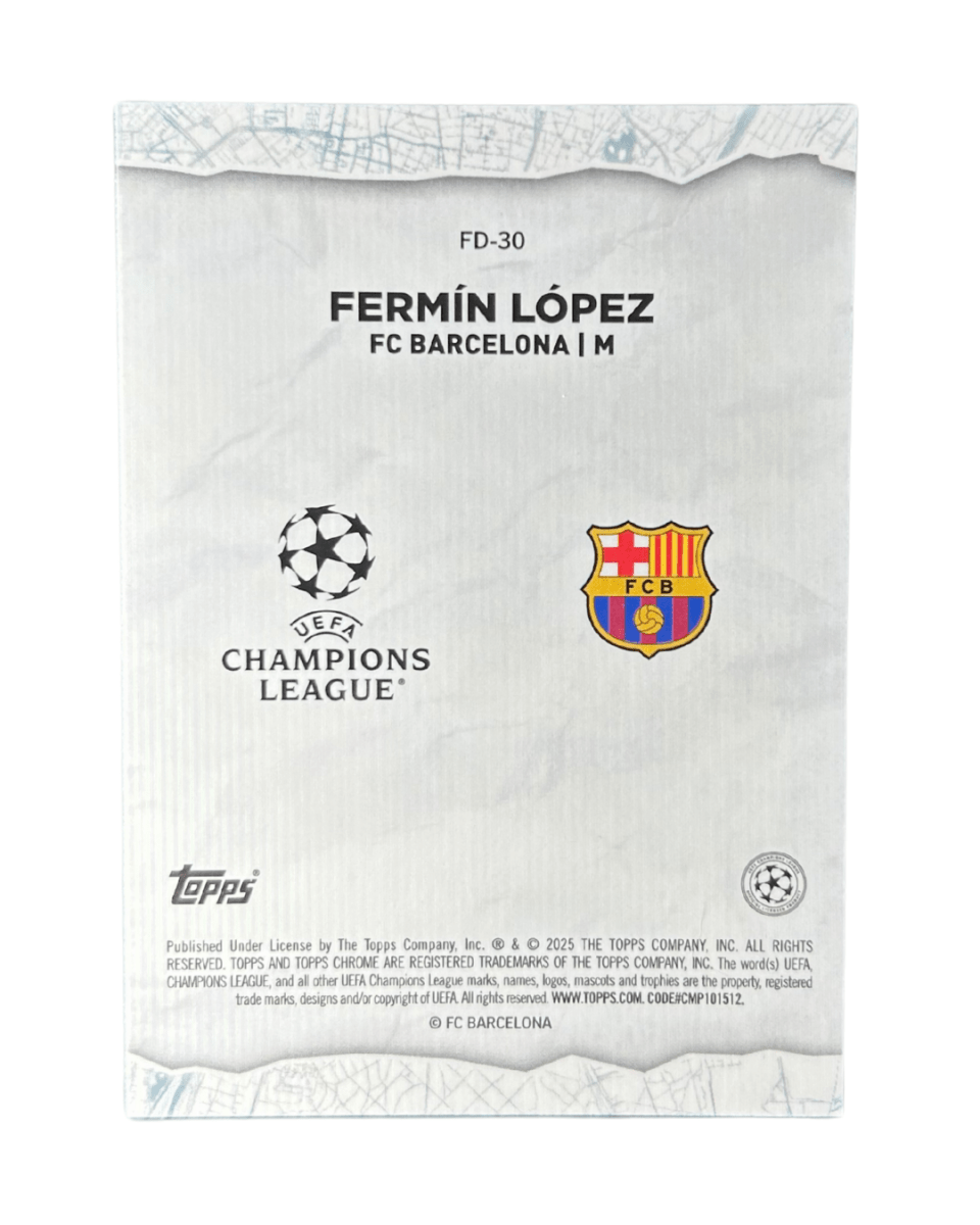 Fermín López 2024 Topps Chrome UCC Soccer Final Destination Insert FD - 30 - GDizzle Collectibles