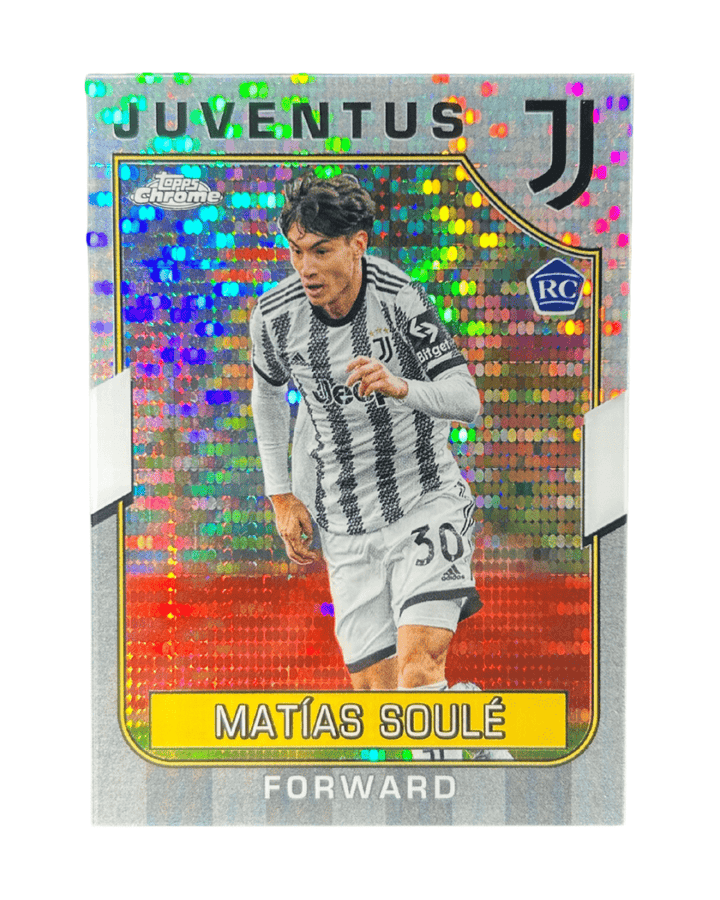 Matías Soulé 2022 Topps Chrome Juventus Soccer Rookie Pulsar 45 - GDizzle Collectibles