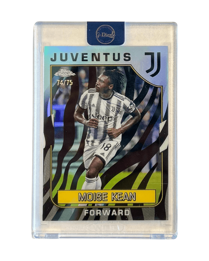 Moise Kean 2022 Topps Chrome Juventus Soccer Zebra 74/75 47 - GDizzle Collectibles