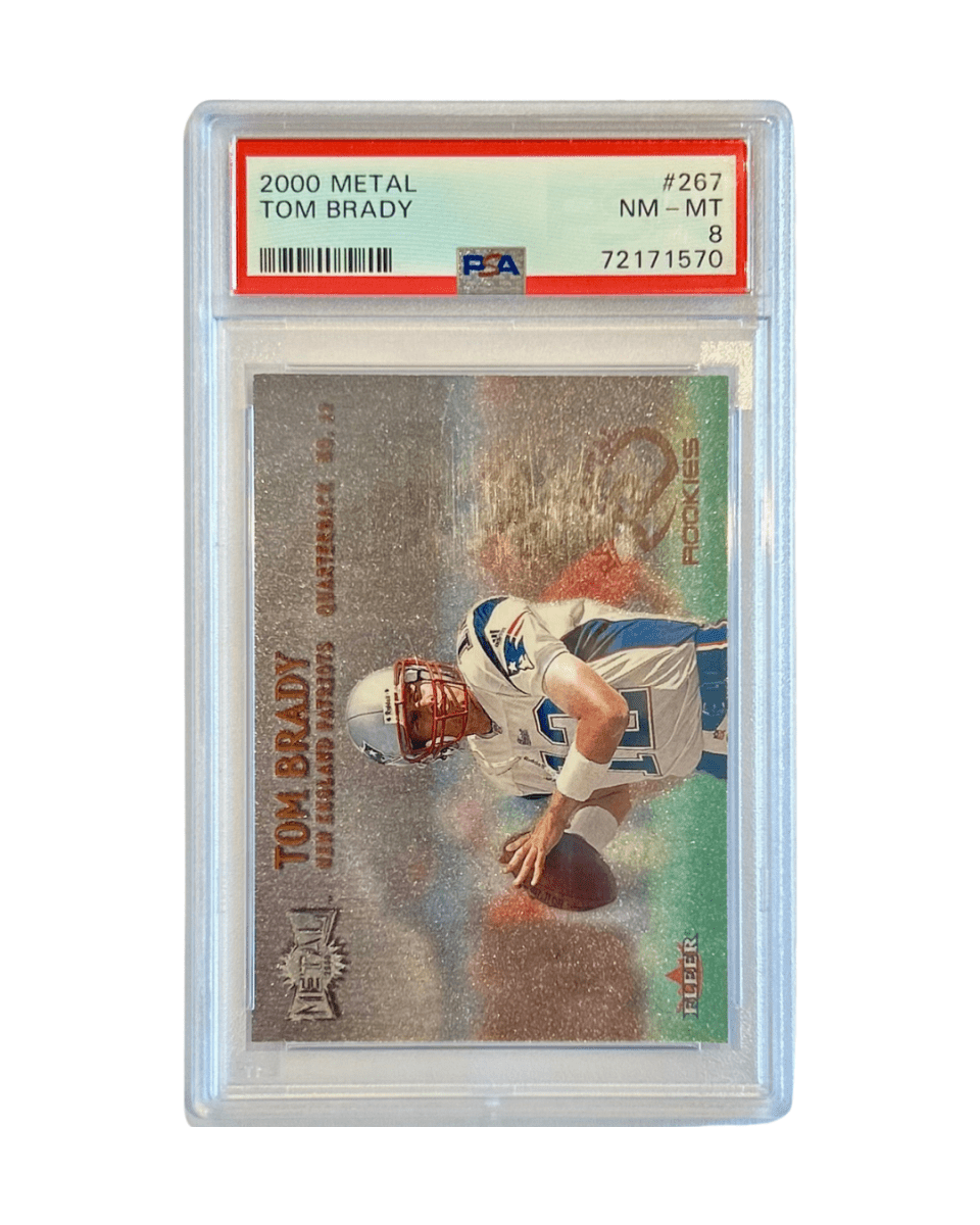 Tom Brady 2000 Fleer Metal Football Rookie Card 267 PSA 8 - GDizzle Collectibles