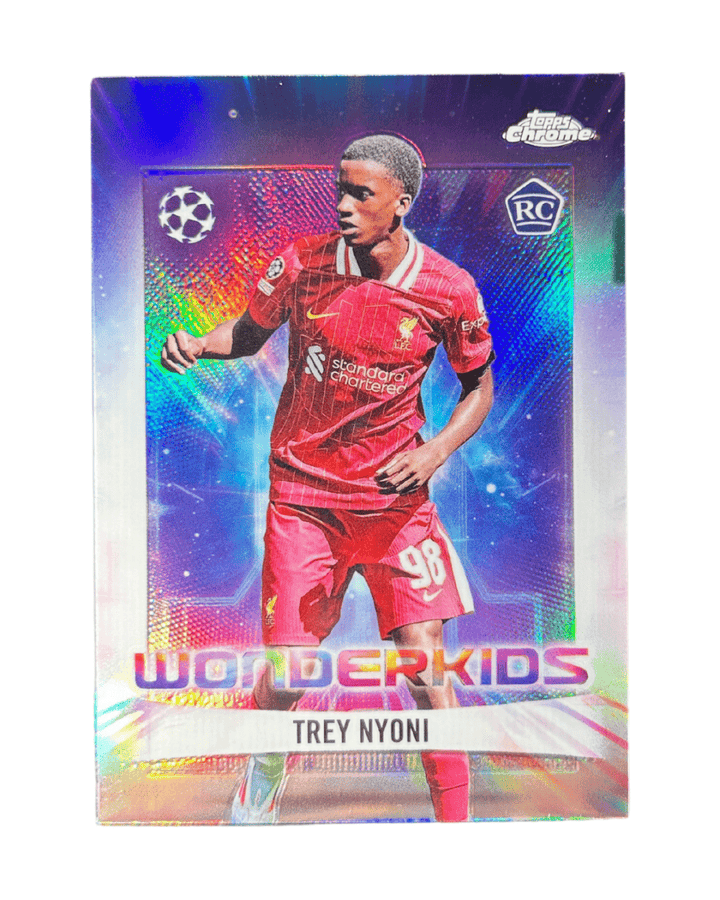 Trey Nyoni 2024 Topps Chrome UCC Soccer Rookie Wonderkids Insert WK - 18 - GDizzle Collectibles